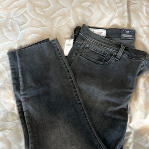 Gap Mid Rise Skinny Jeans Washed Black
